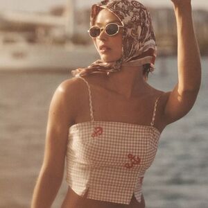 NWT: Anthropologie Celandine Smocked Tube Top